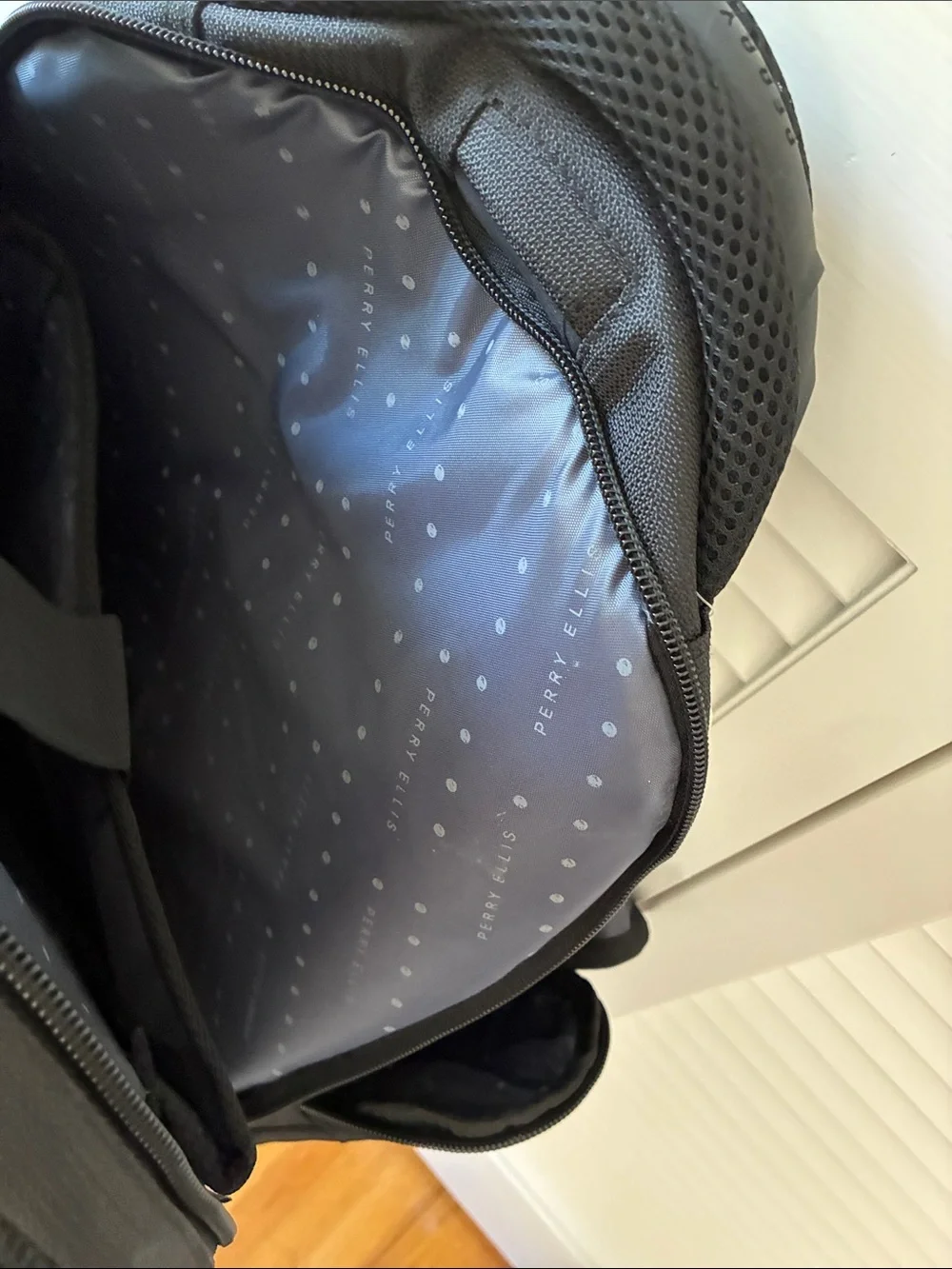 Perry Ellis Black and Gray Laptop Backpack